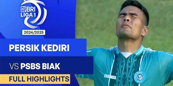 BRI LIGA 1 - PSBS Biak Berhasil Menaklukkan Persik Kediri Dengan Skor Tipis 1-0